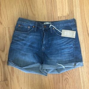 Madewell High Rise Denim Shorts, 32